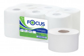 Туалетная бумага рулонная (Т2) Focus Eco Jumbo 1-сл., 200м /12/ белая, 5050784
