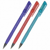 Ручка шариковая синяя BRUNO VISCONTI "EasyWrite", корпус софт-тач, линия письма 0,3мм, 143586