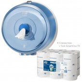 Туалетная бумага рулонная (Т9) Tork SmartOne mini Advanced 2-сл., 112м /12/ белая, 472193