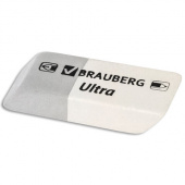 Ластик BRAUBERG прямоугольный "Ultra", 41*14*8мм, серо/белый, 228703