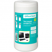 Салфетки чистящие OfficeClean для оргтехники, 100шт/туба, 248262