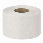 Туалетная бумага рулонная (Т2) LAIMA 1-сл., 130м, 12шт/упак, серая, "Первая Цена", 112501