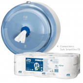Туалетная бумага рулонная (Т8) Tork SmartOne Advanced 2-сл., 207м /6/8/ белая, 472242/297493/472272