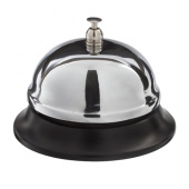 Звонок настольный для ресепшн BRAUBERG, хром, диаметр 8,5см, 454410