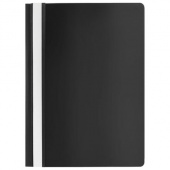 Скоросшиватель пластиковый А4, 120мкм, черный, STAFF, 229239