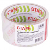 Скотч прозрачный 48мм*40м, 40мкм, STAFF CLASSIC, 440176