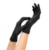 Перчатки нитриловые черные, M, 50 пар/упак, NitriMax, B788M