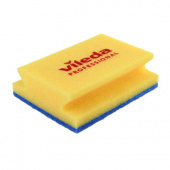 Губка д/посуды VILEDA Деликатная, 130*165мм, синий абразив, 535895 /20/