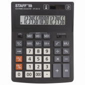 Калькулятор STAFF 16-разр., STF-333, настольный, 200*154мм, 250417