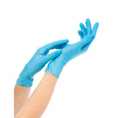 Перчатки нитриловые голубые, XL, 50 пар/упак., NitriMax, B151XL