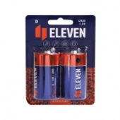 Батарейка D (LR20) ELEVEN, Alkaline, 2шт/блистер, 301751