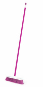 Щетка для пола подметальная Elite "Катунь", с черенком 120см, малиновый, 555-212/24 /1/