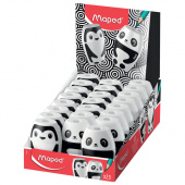 Точилка MAPED Shakky, с контейнером, ассорти, пластик, 271913