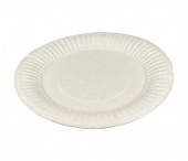 Тарелка картон. d165 круглая /12/ 100шт/упак