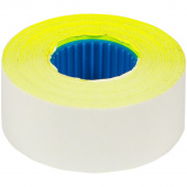 Этикет-лента 26*16 прямая желтая /200/