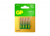 Батарейка AAA (LR03) (мизинчик.) GP (Джи-Пи), 4шт/блистер, Ultra Alkaline 