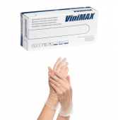 Перчатки виниловые прозрачные, S, 50 пар/упак, Complement ViniMax, B395S