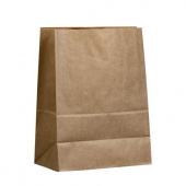 Пакет бумажный с прямоугольным дном 220*120*290, крафт /1000/ 406-729