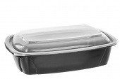 Ланч-бокс СпК-230, 1-секция, 700мл, КРЫШКА, 50шт/упак /6/ прозрачная