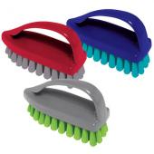 Щетка утюжок YORK, 7,5*10,5*5см, щетина 2,5см, пластик, цвет ассорти, 604598