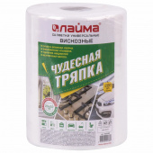 Салфетка вискоза, 200шт/рулон, 20*22см, LAIMA, 605490