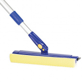 Окномойка LAIMA 25см, вращающаяся, алюминиевая ручка-телескоп 76-125см, 601494