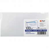 Конверт Е65 110*220мм, 100шт/упак, без окна, отрывная лента, внутренняя запечатка, Курт, 257765