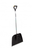 Лопата снеговая пластиковая ПРОФИ 555*410мм, черенок с V-ручкой /1/