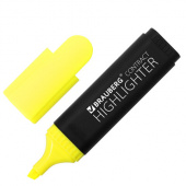 Текстмаркер BRAUBERG "Contract", 1-5 мм, лимонный, 150389