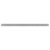 Линейка 50см СТАММ, стальная, ПВХ чехол, 354977