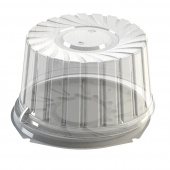 Тортница круглая УК-296В КРЫШКА, 200шт/кор, прозрачный