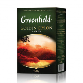 Чай черный Гринфилд (GREENFIELD) "Golden Ceylon", 100г, листовой, 620222