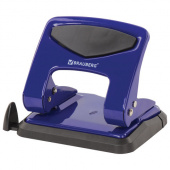 Дырокол BRAUBERG до 35л "PN-150M", металлический, синий, 227789