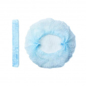 Шапочка клип-берет Шарлотта голубая, 50 см, 100 шт/упак