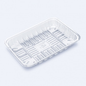Лоток №2 0,5кг прозрачный, 100шт/упак /20/ Фопос