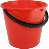 Ведро  10л пластик, красное