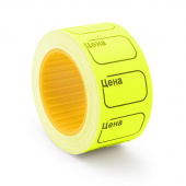 Этикет-лента 30*20 прямая жёлтая, 350 эт/рулон, AVIORA, 304-011