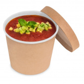 Банка d=115мм, 700мл (крафт) ДНО, 35шт/упак, h=108мм /15/ OSQ Round Bowl 700