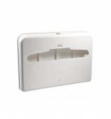 Диспенсер Б/У для бумажных покрытий на унитаз Tork, белый, V1, 344080