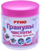 Паста очищающая РУНО "Гранулы Чистоты", банка,  700г /6/ для хоз. нужд, мягкий абразив