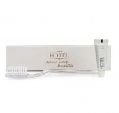 Набор гостиничный зубной "Hotel" (щетка+паста в тубе 4г) /300/ флоупак