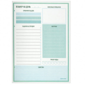 Планер недатир. "НА ДЕНЬ", отрывной с подложкой, 52л, 148*210мм, BRAUBERG, 114216