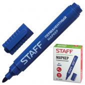 Маркер перманентный 2,5мм, синий, STAFF "Basic", 150732