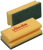Губка д/посуды VILEDA 70*150мм, желтая/зеленый абразив /10/ 101397/101404