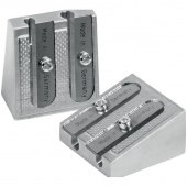 Точилка Berlingo 2 отверстия "Steel&Style", металлическая, 247385