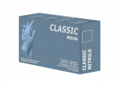 Перчатки нитриловые голубые, XL, 50 пар/упак, неопудренные, Classic Nitrile