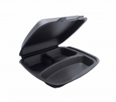 Ланч-бокс LB-3, 247*206*70, 100шт/упак, черный, ЦУ