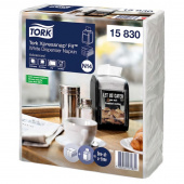 Салфетки д/диспенсера Tork Xpressnap Fit N14, белые, 2сл, 120л, 6п/уп /6/ 15830 /2/