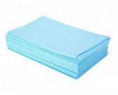 Простынь одноразовая голубая "White Line",140×200 мм, 10 шт/упак