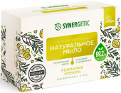 Мыло туалетное Synergetic натуральное, розмарин и имбирь, 90г, 200101